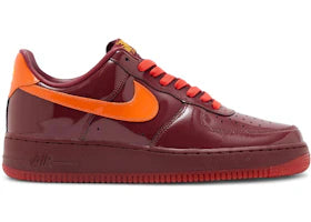 Nike Air Force 1 Low Patent Leather Dark Team Red Safety Orange