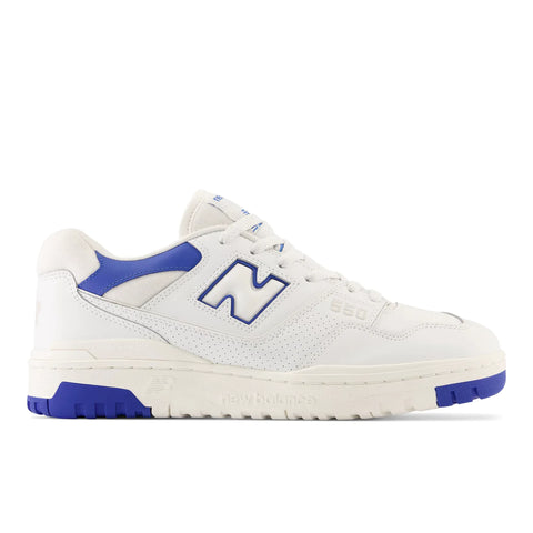New Balance 550 - White with cobalt and summer fog